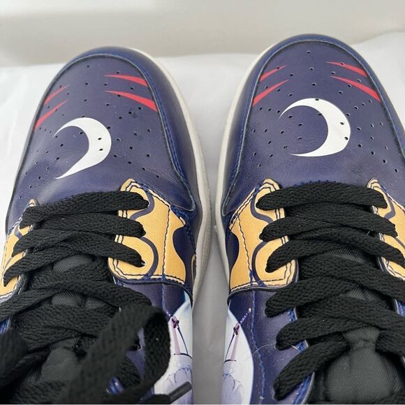 Anime Men’s High Top Lace up Sneakers Blue Character Size 9 - Picture 9 of 13